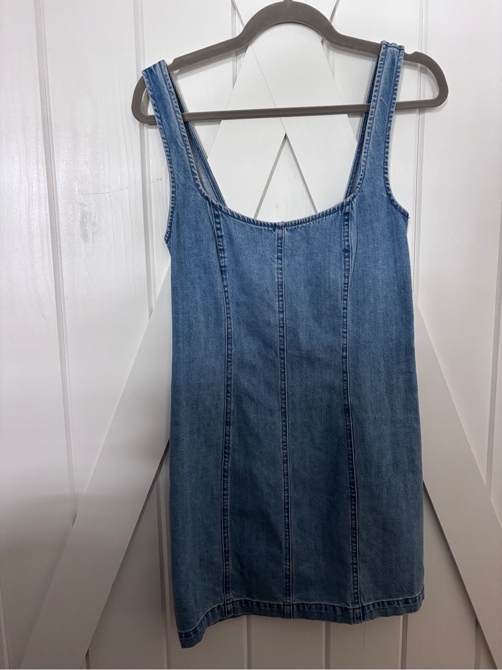 Show Me Your MuMu Blue Denim Slip Dress